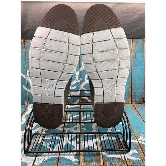 Johnston & Murphy Martell Perforated Wingtip Gray Tumble Nubuck Sz 13M - Picture 8 of 10